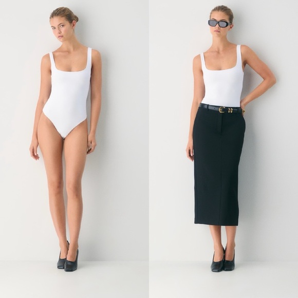 Aritzia Square Neck Bodysuit - Picture 4 of 13